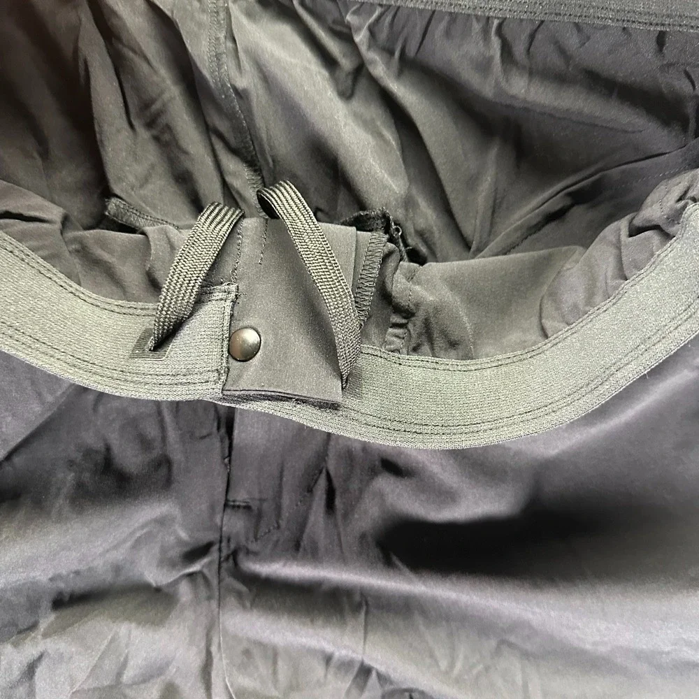 Paskho Pant Mens XL Black Nylon Windbreaker Straight Hiking Gorpcore Stretch
